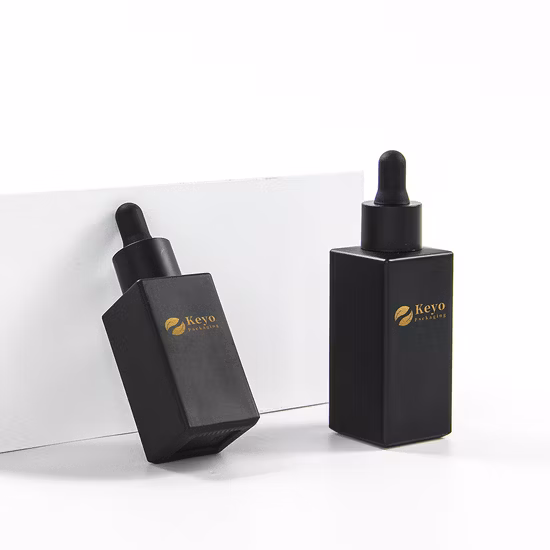 Conta-gotas de frasco de óleo vazio de vidro cosmético para venda