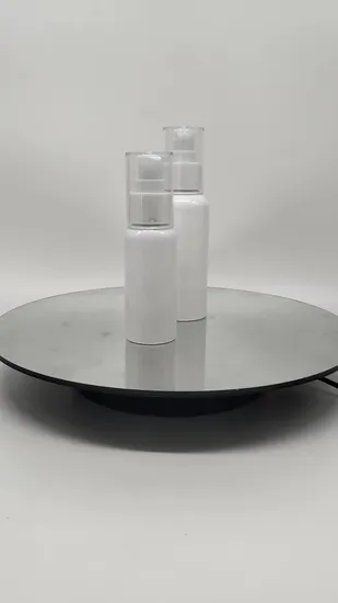 Garrafa PETG de embalagem de cosméticos âmbar 30ml-160ml com bomba de loção